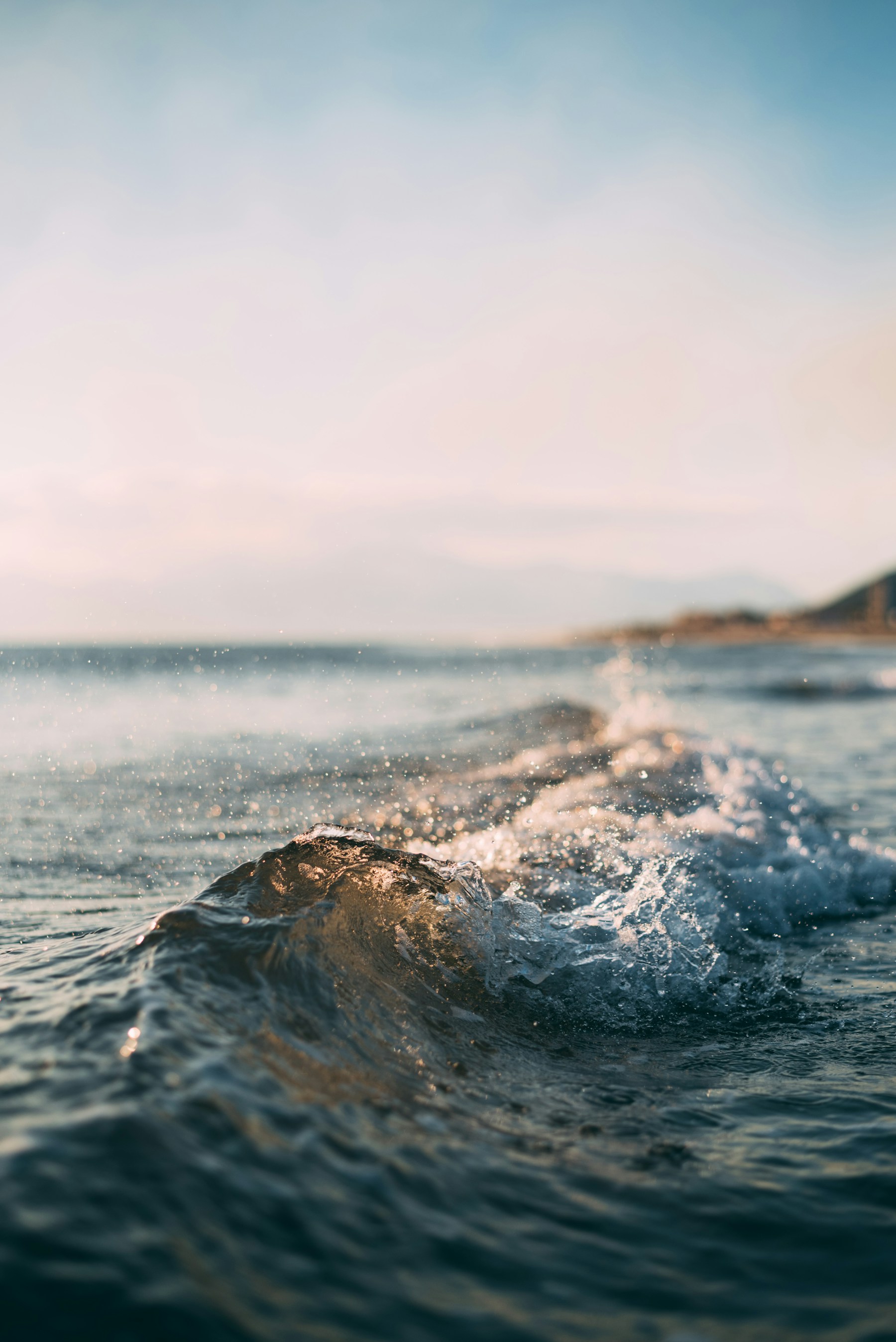 Vagues en bord de mer